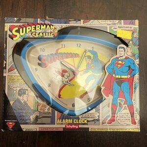 Superman Classic Alarm Clock (Schylling.c.2000’s good condition never used